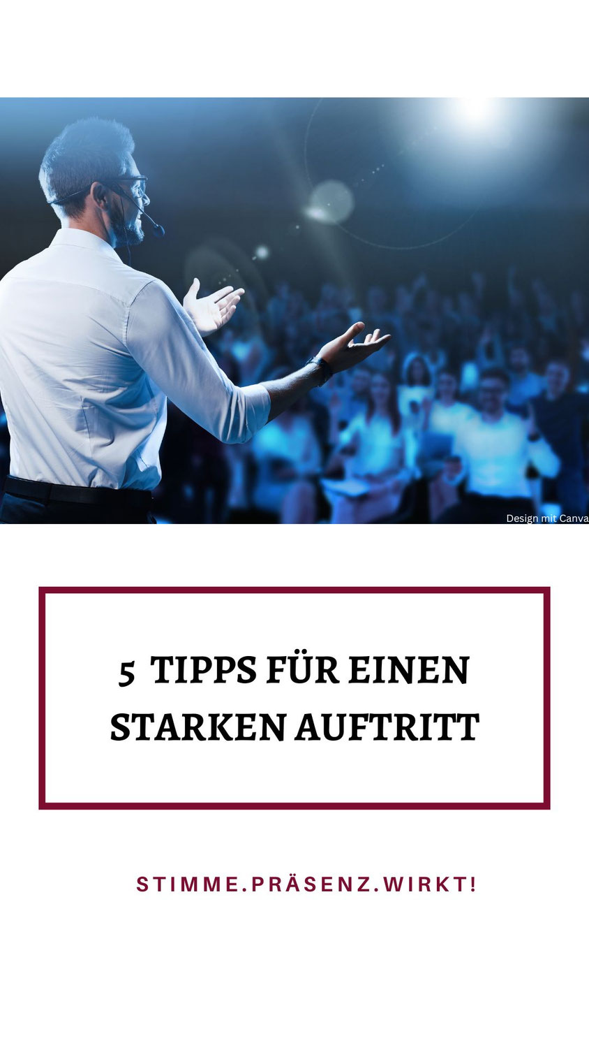 Ein Redner begeistert mit seinem Vortrag