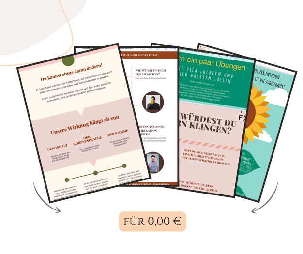 Titelseite des kostenlosen Mini-Workbooks „Starke Stimme. Starker Auftritt!“